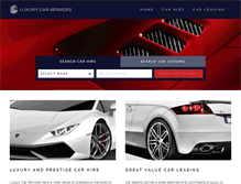 Tablet Screenshot of luxury-carservices.co.uk